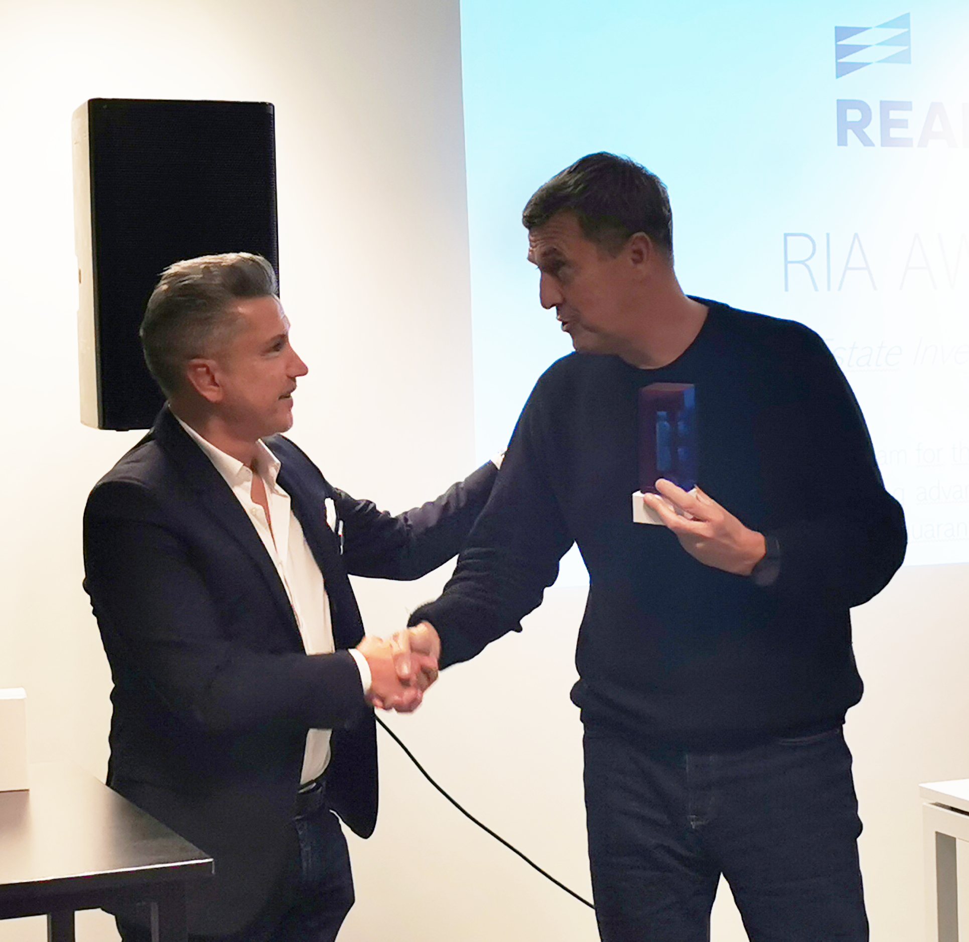 Peter Vanmaldeghem en Stéphane Verbeeck - RIA Award